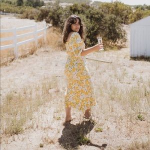 FAITHFULL THE BRAND MIDI DRESS